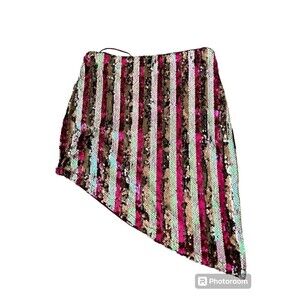 Good‎ time USA  Tube Top Strapless Sequence Shimmer Pink Night out Small